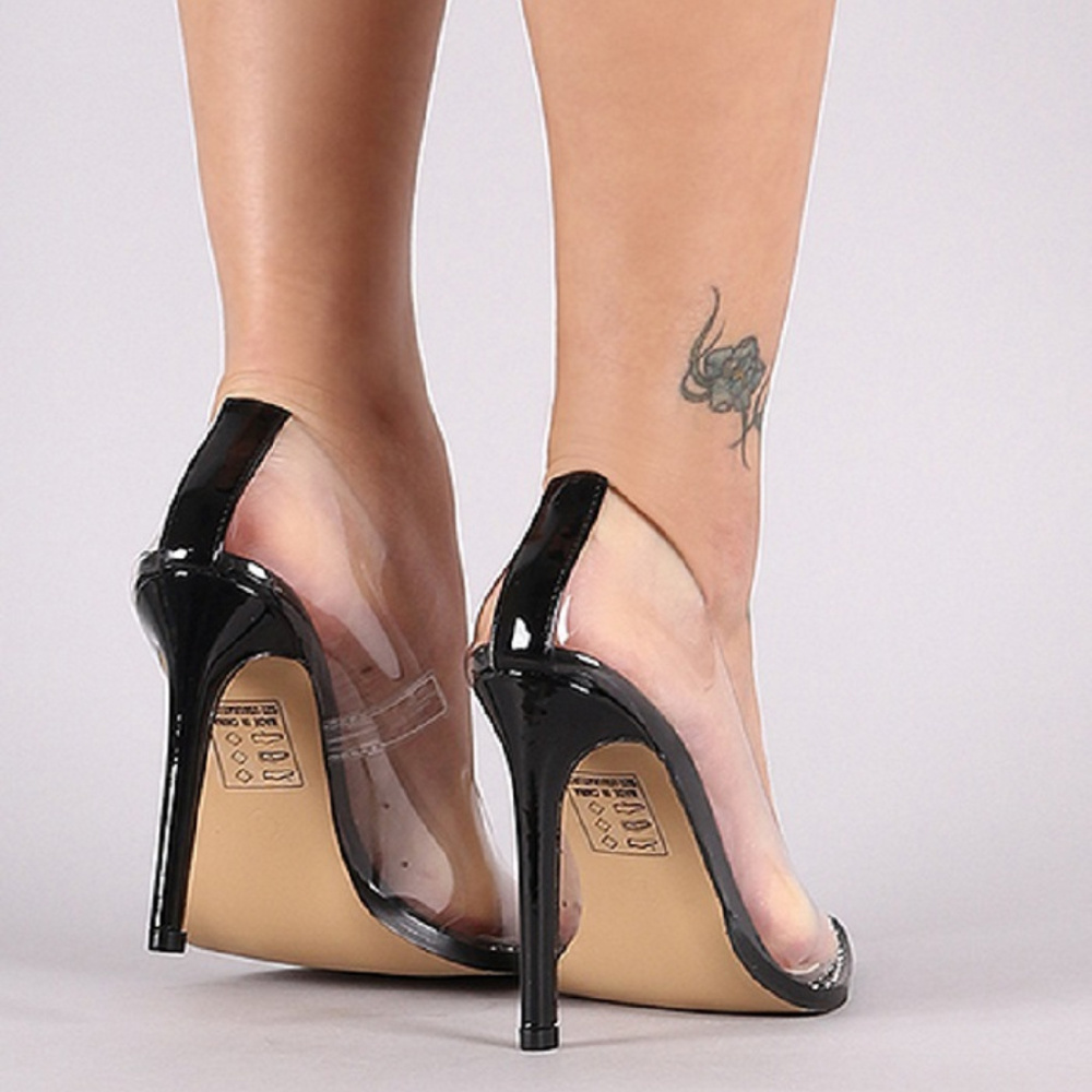 *LAST ONE SZ 7* Kylie K Clear Pumps NWT - Picture 2 of 2